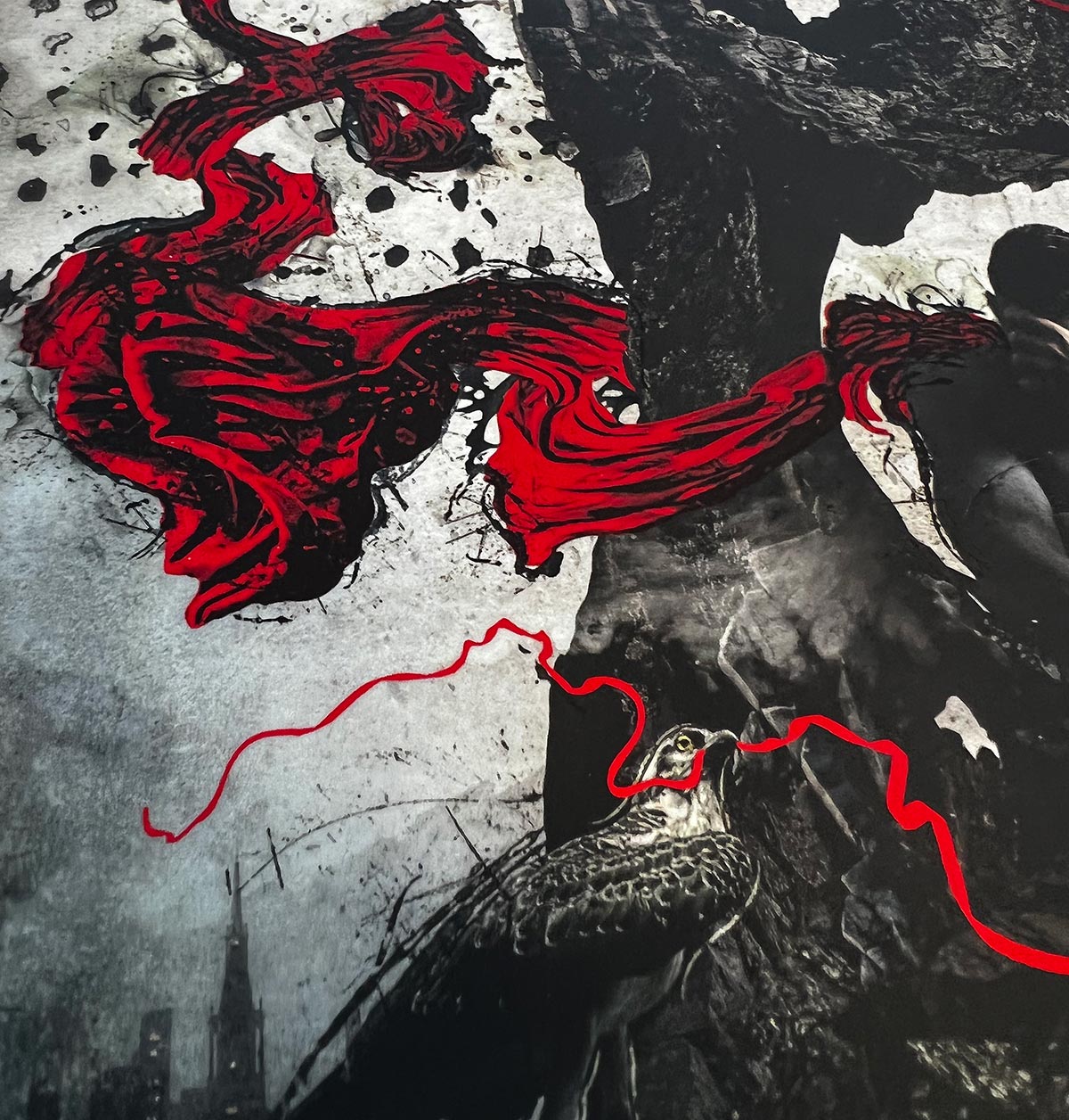 Superhero Ruby Foil Print