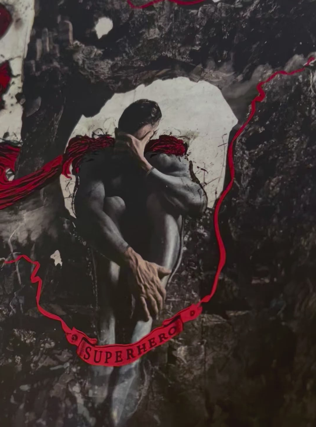 Superhero Ruby Foil Print