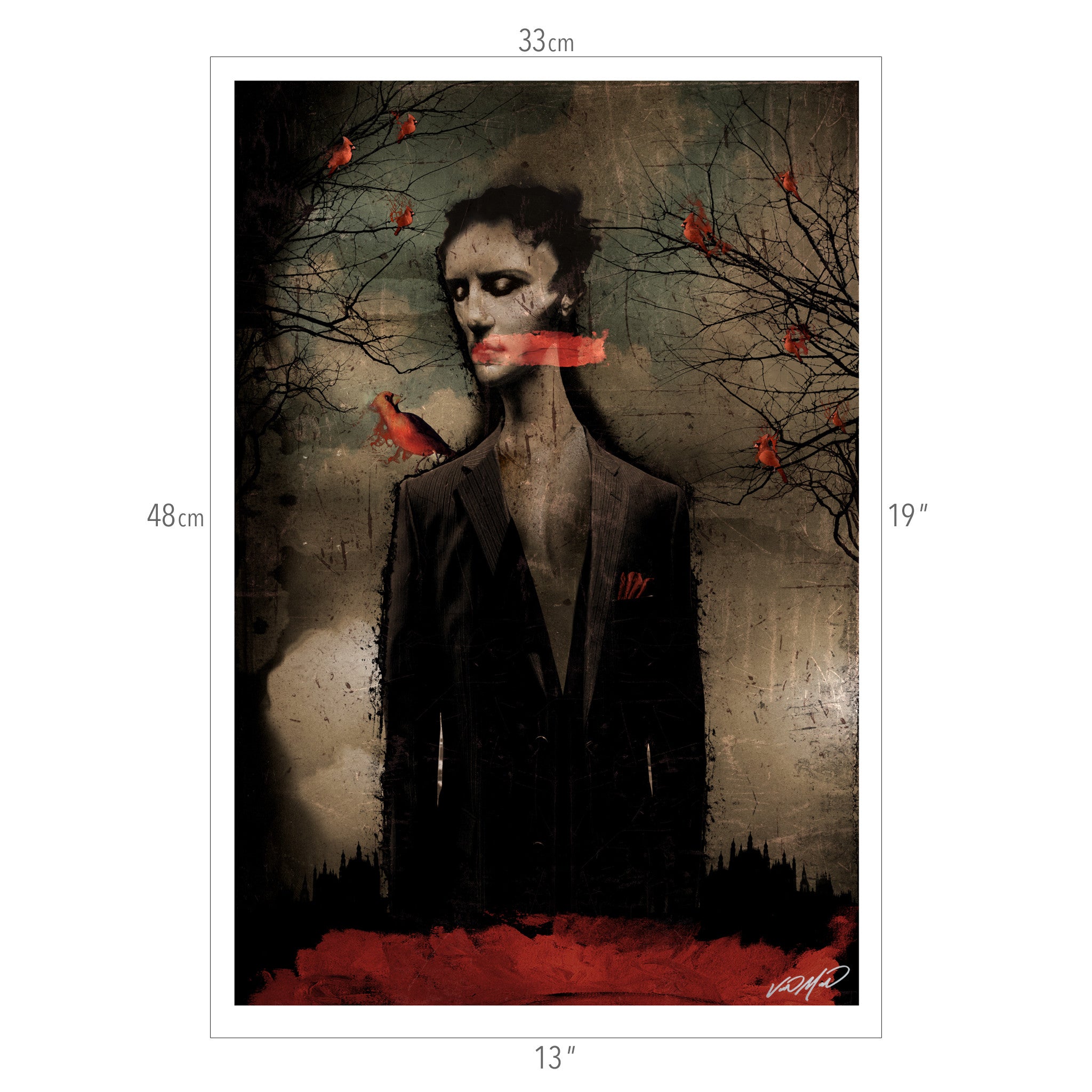 His Scarlet Voice Poster Variant
