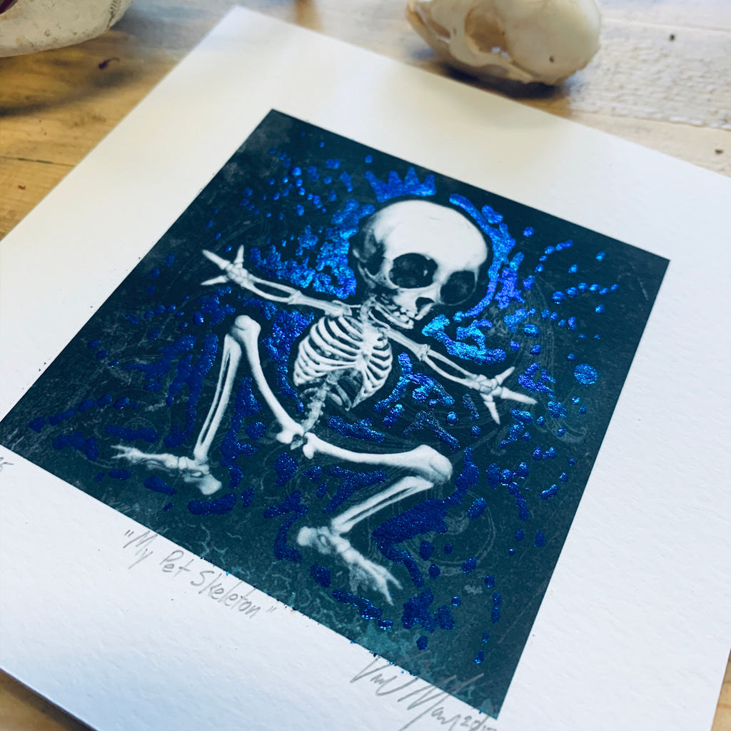 My Pet Skeleton Blue Foil