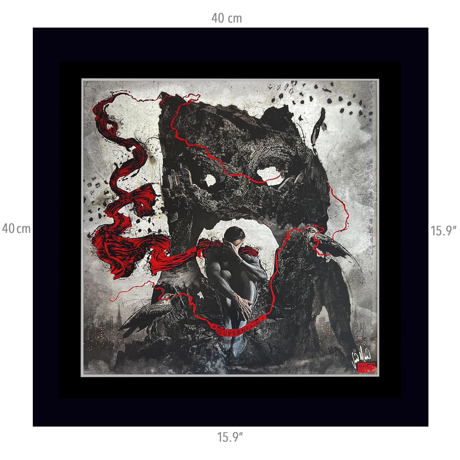 Superhero Ruby Foil Print