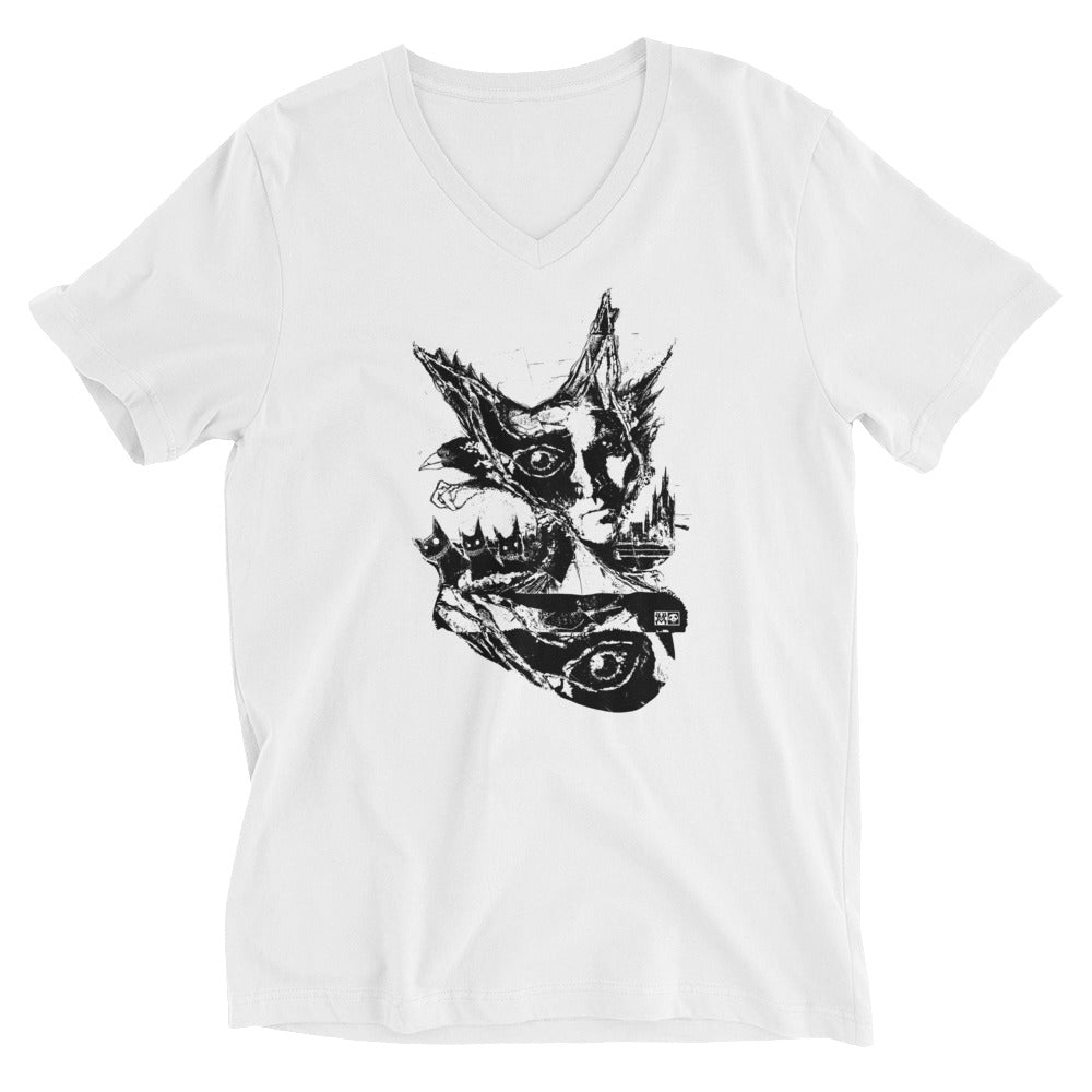 Impish ~  Unisex Short Sleeve V-Neck T-Shirt
